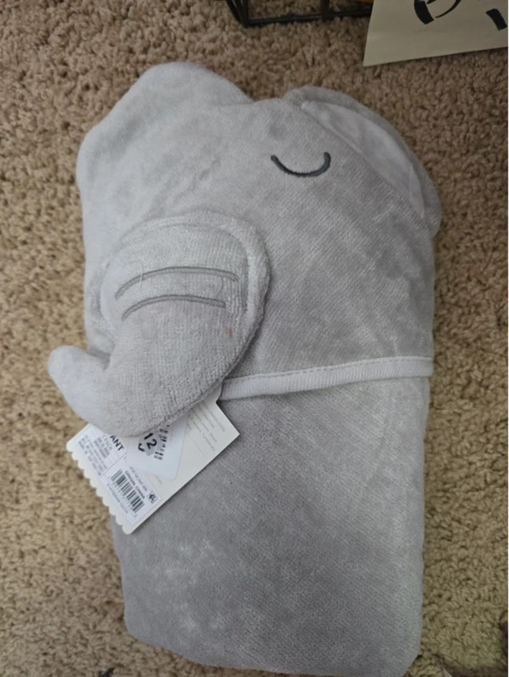 Brand new infant hooded towel from cloud island item 1512 bin 13